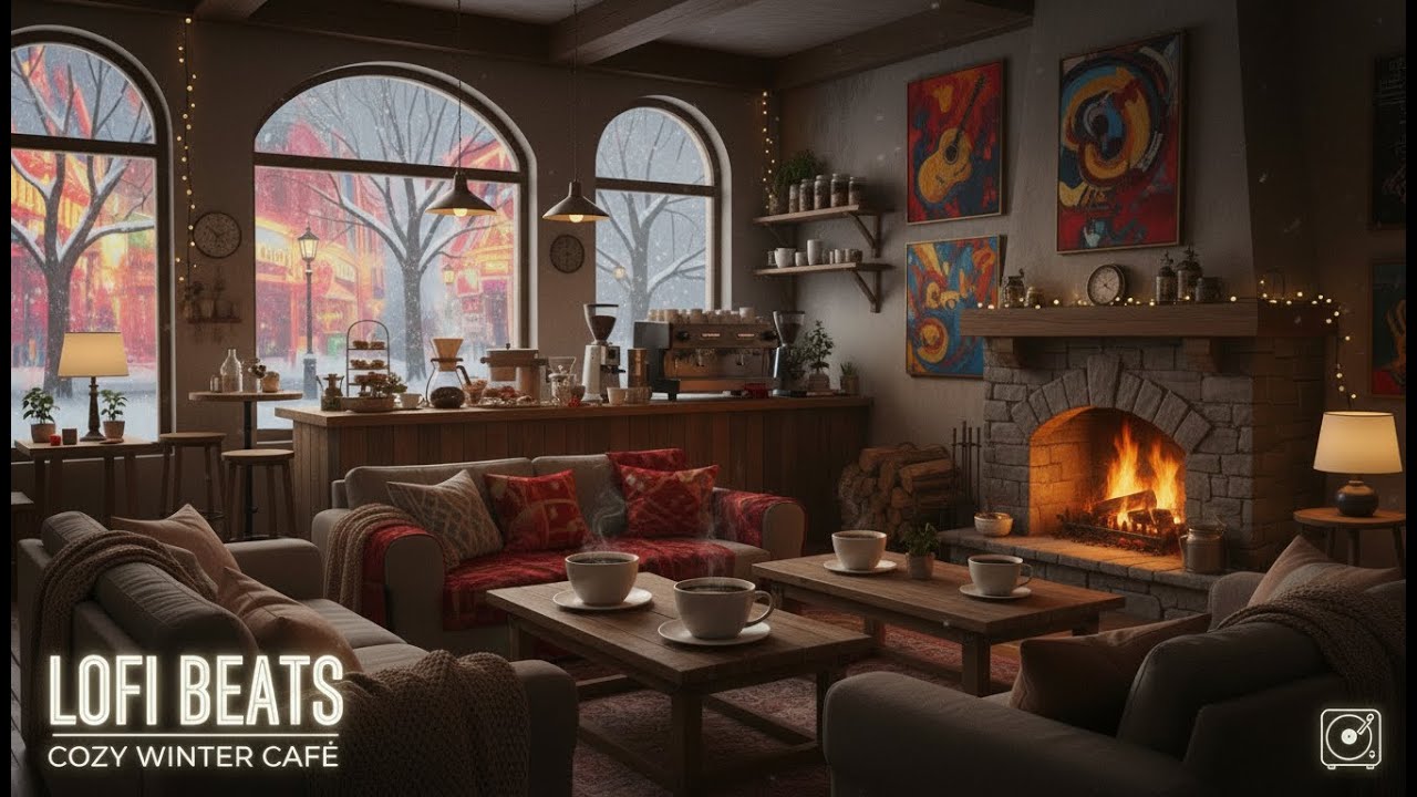 Winter Coffee Shop Vibes: Lofi HipHop R&B Trap Soul - Laid Back Beats