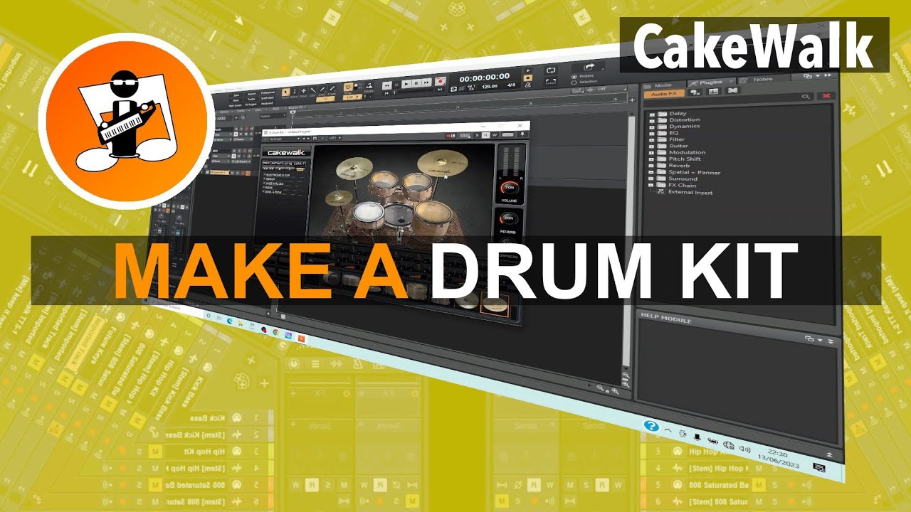 Как создать ударную установку в Cakewalk