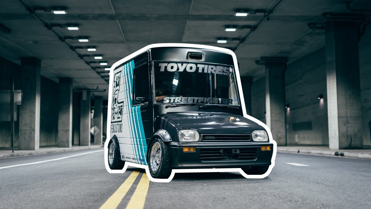Daihatsu Mira Kei Van wrapped for Leen Customs