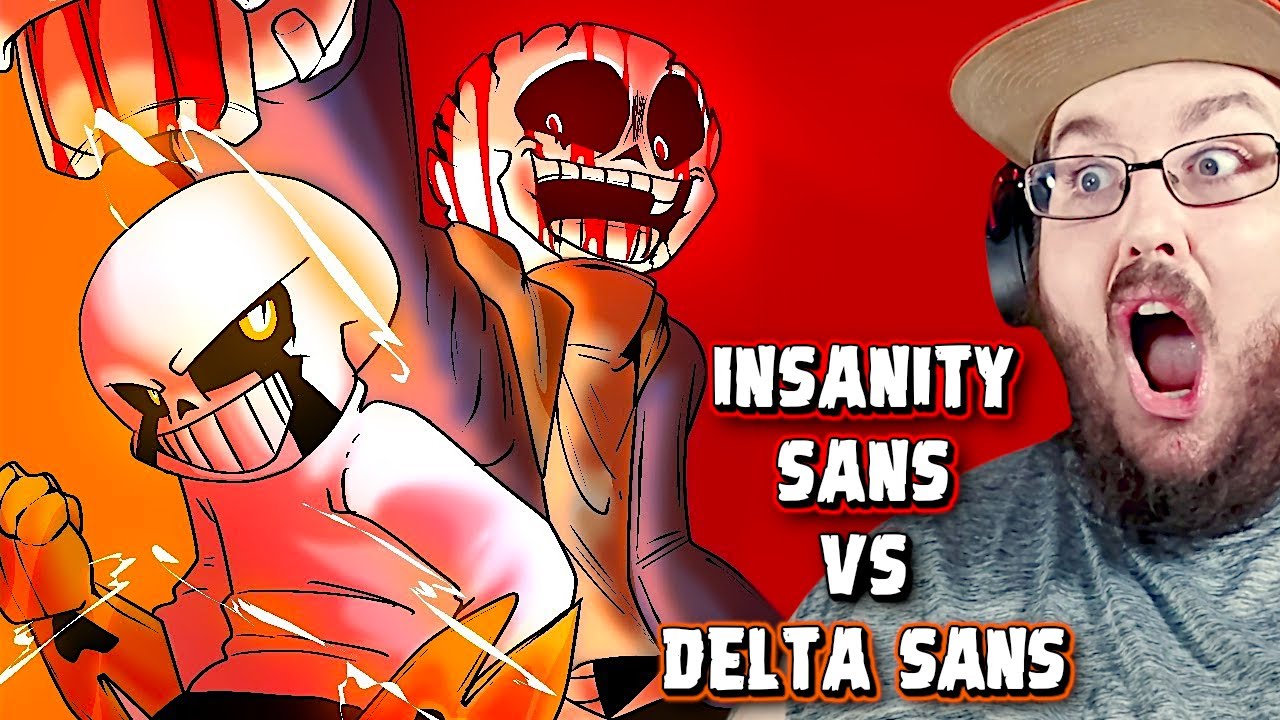 Insanity Vs Delta ( INSANITY SANS VS DELTA SANS Segment 1 ANIMATION ) #Undertale REACTION!!!