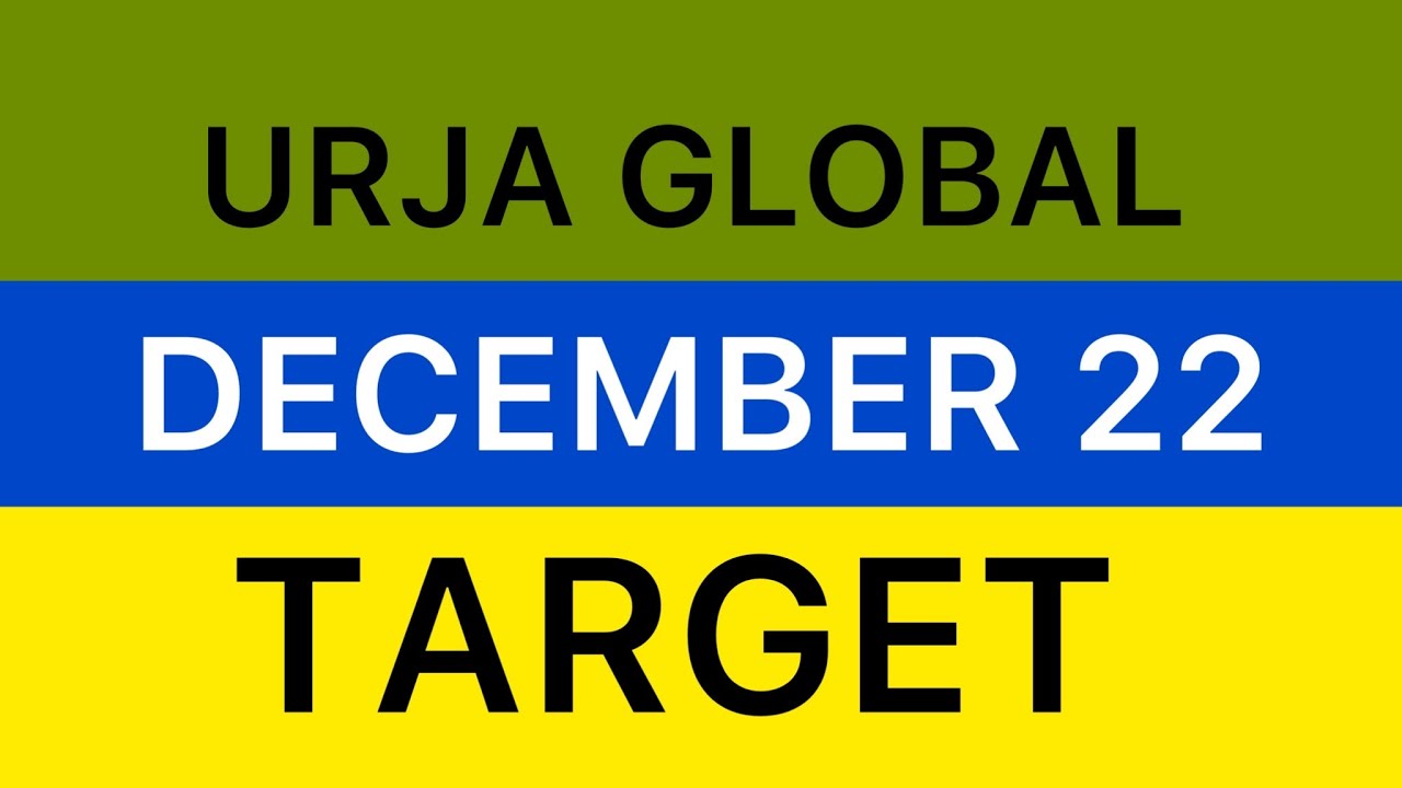 urja global ltd share December 22 target latest news update❇️big news today urja global