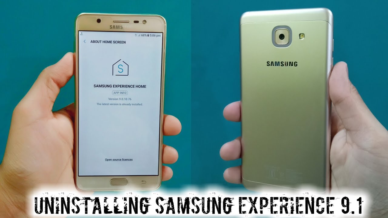 Samsung experience 9.1 uninstalling full tutorial