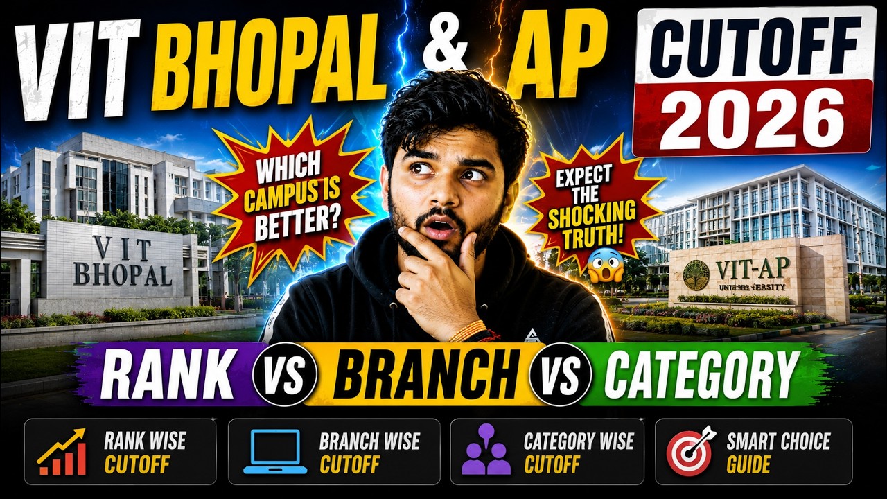 VIT Bhopal & AP Cutoff 2026 Expected Cutoff - Category Wise VITEEE CutOff
