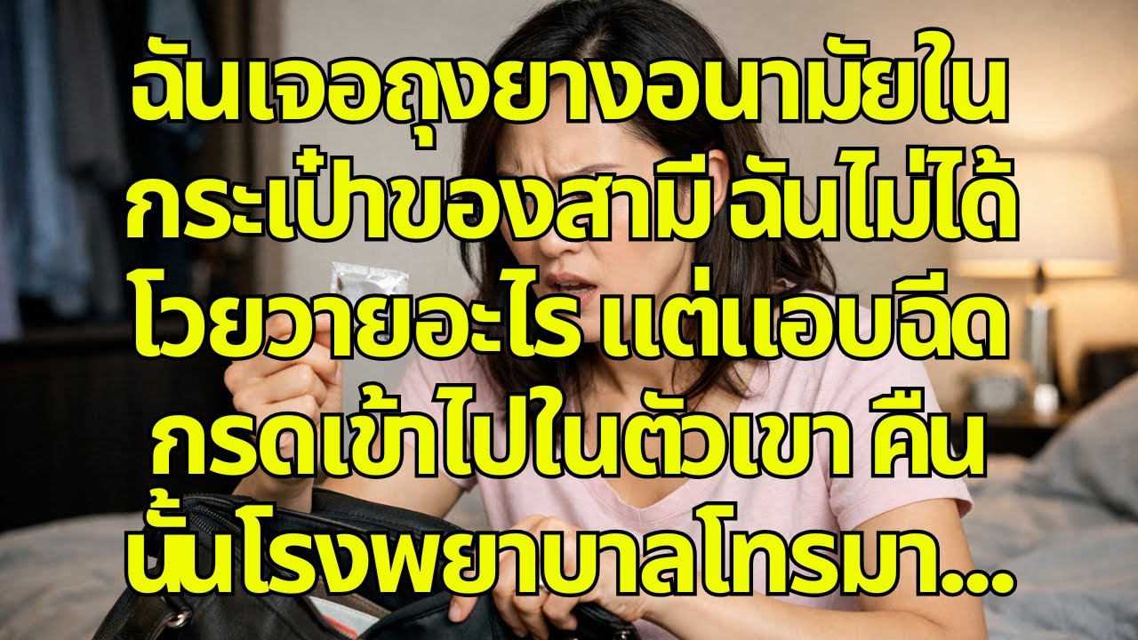 ฉันเจอถุงยางอนามัยในกระเป๋าของสามี ฉันไม่ได้โวยวายอะไร แต่แอบฉีดกรดเข้าไปในตัวเขา คืนนั้นโรงพยาบาลโท