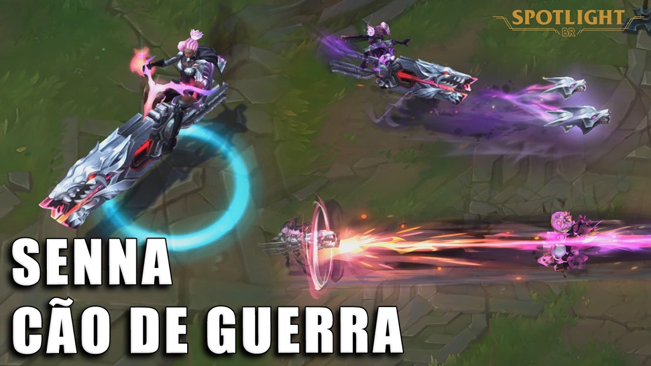 Senna Cão de Guerra - Skin Spotlight PREVIA