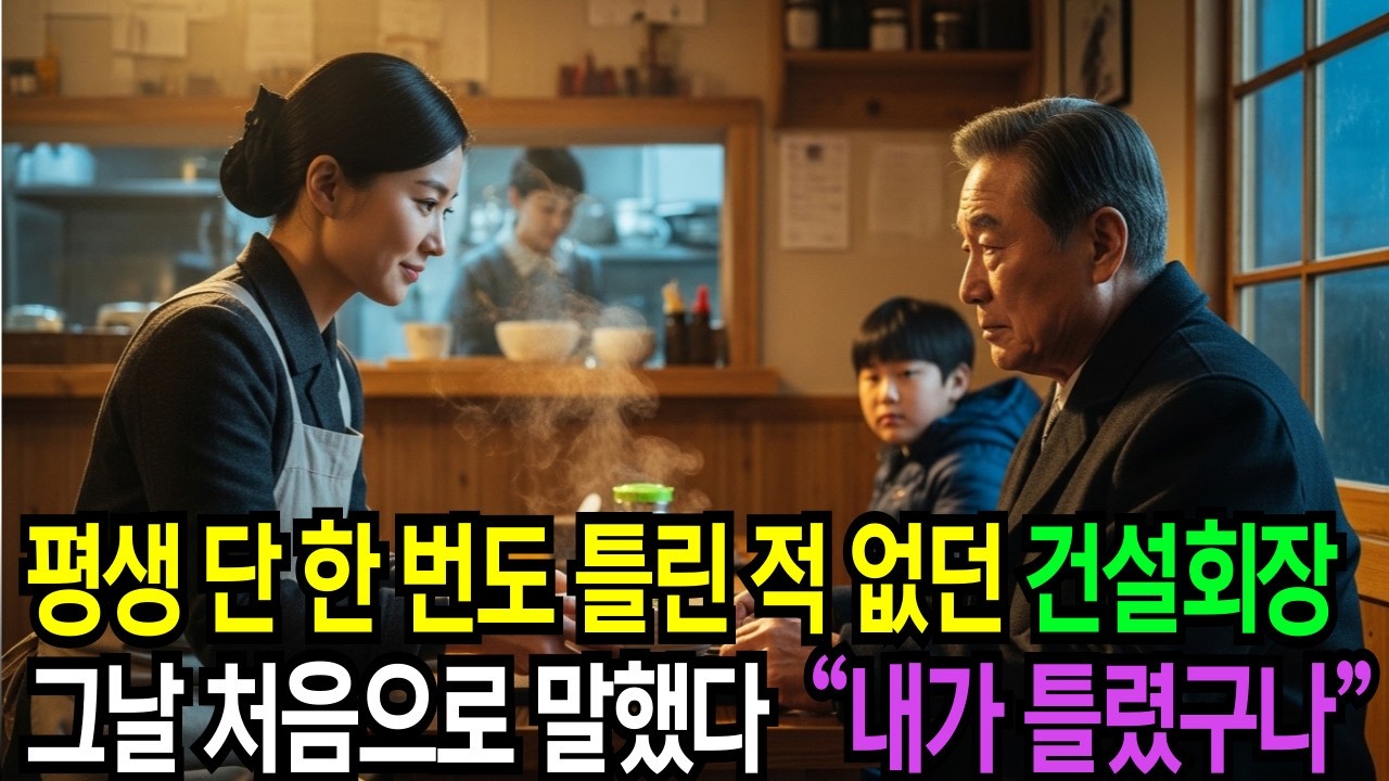 예비 며느리를 시험하러 갔다가 평생 처음 고개 숙인 건설회장님.....[감동사연][오디오북][시니어]