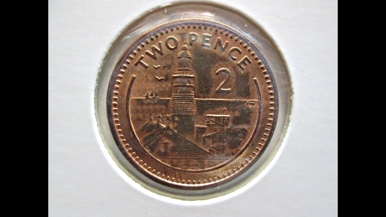 Gibraltar, 2 pence, 2000. Гибралтар, 2 пенса, 2000