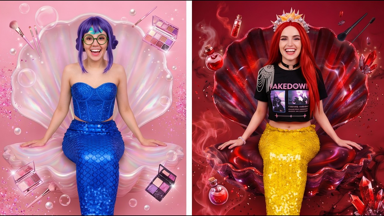 Добрая русалка vs Злая русалка 💦 Безумная подводная битва!