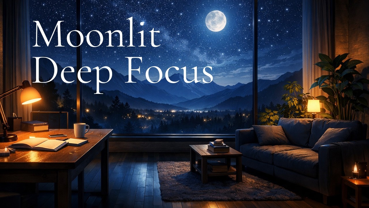 Moonlit Mountain Room｜Chill Music for Deep Focus (1 Hour)