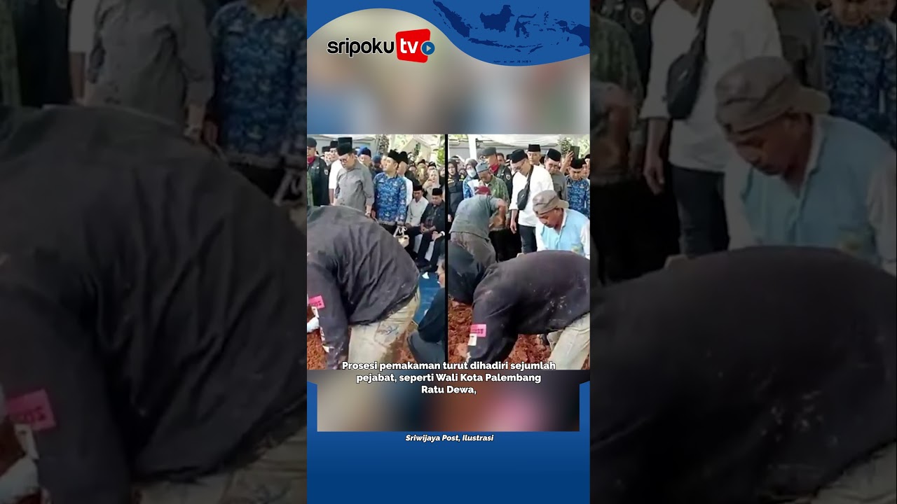 Detik detik Pemakaman Alex Noerdin di TPU Kebun Bunga Palembang, Dikebumikan Dekat Makam Sang An
