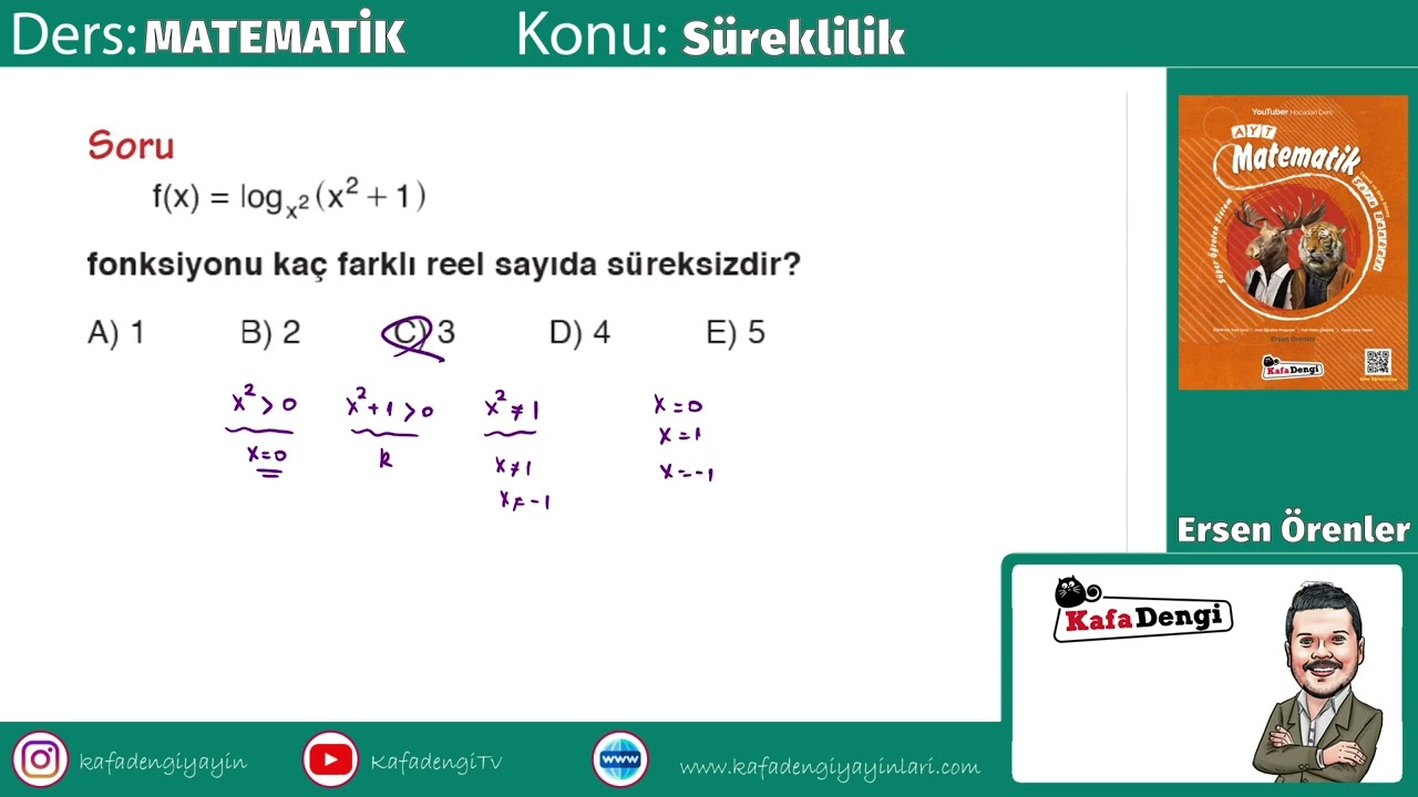 AYT Matematik Ders #39 Süreklilik - Ersen Örenler
