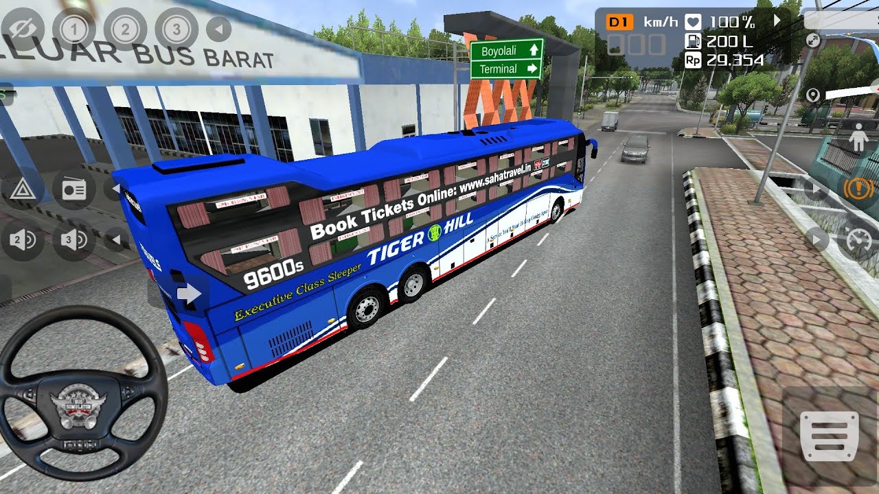 New Volvo Sleeper Coach Bus Driving | Bus Simulator Traffic Driving Gameplay | New Sleeper Bus Mod