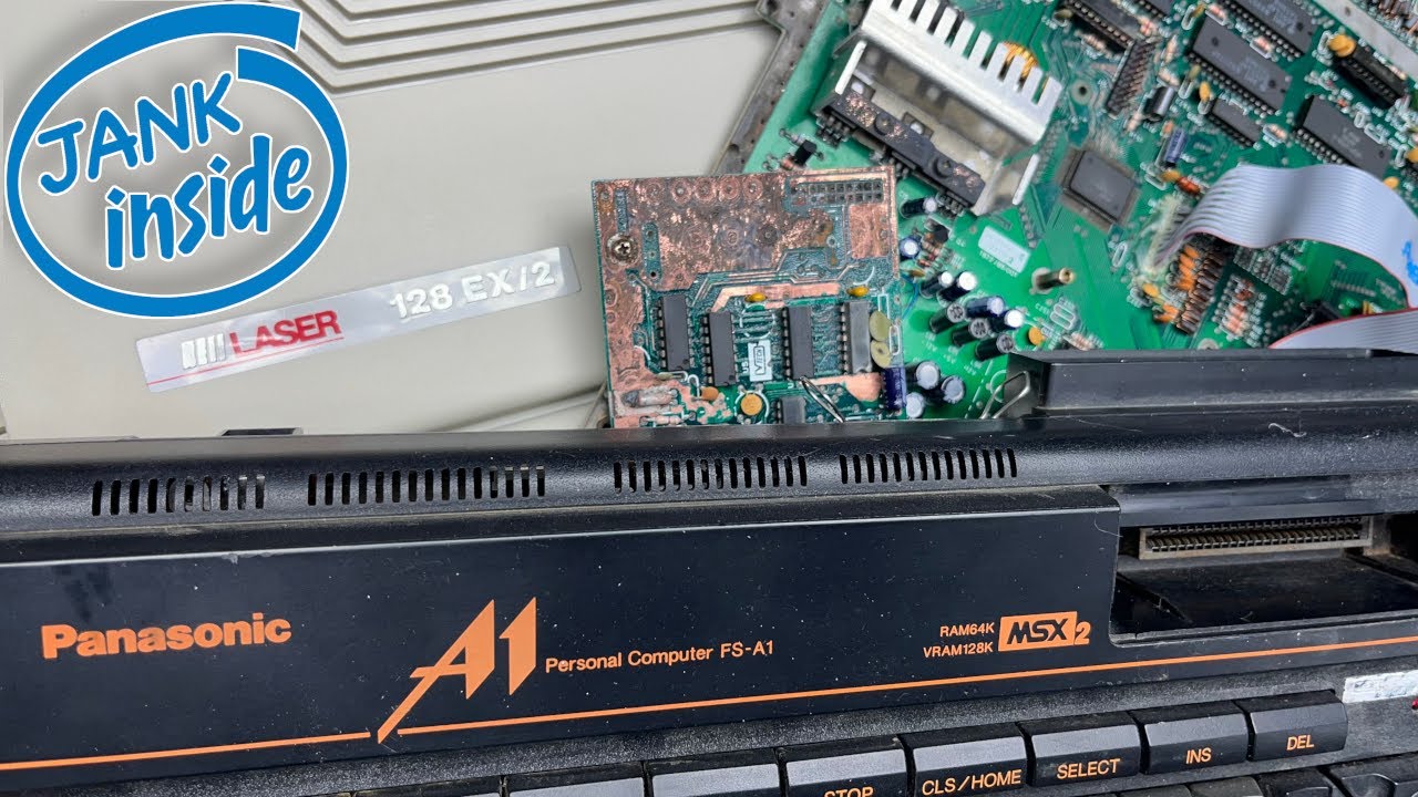 Exploring an abused Panasonic FS-A1 MSX2 computer and more poking at the Laser 128 EX/2 (Part 2)