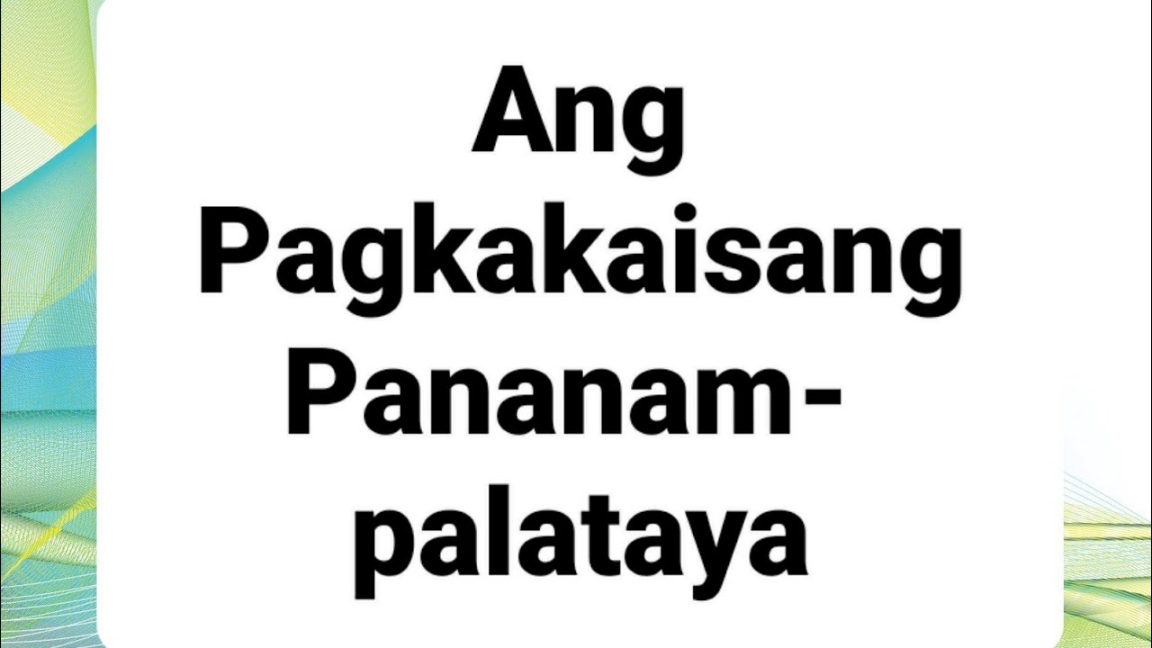 DWJE- Pagkakaisang Pananampalataya -Lukas 5: 17 -26