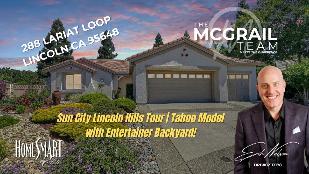 Sun City Lincoln Hills Tour | Tahoe Home with Entertainer Backyard