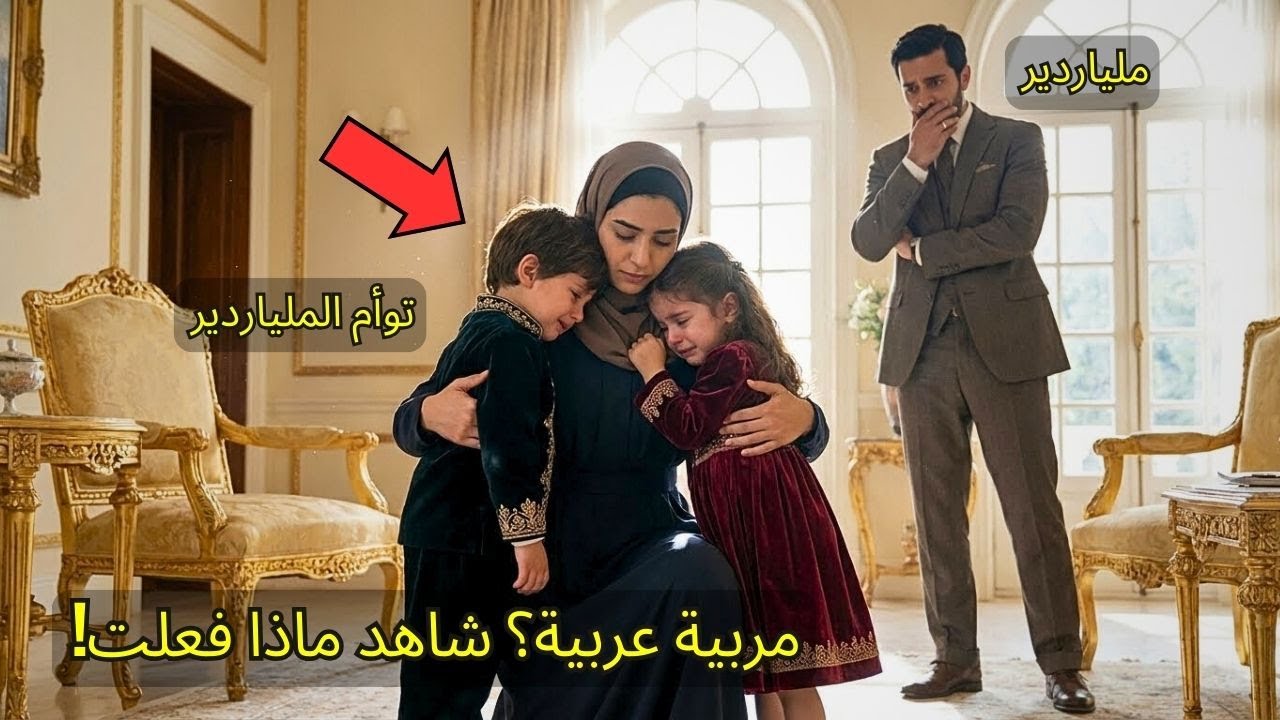توأم الملياردير رفضا الطعام… حتى فعلت المربية العربية شيئًا صادمًا قلب حياة العائلة!