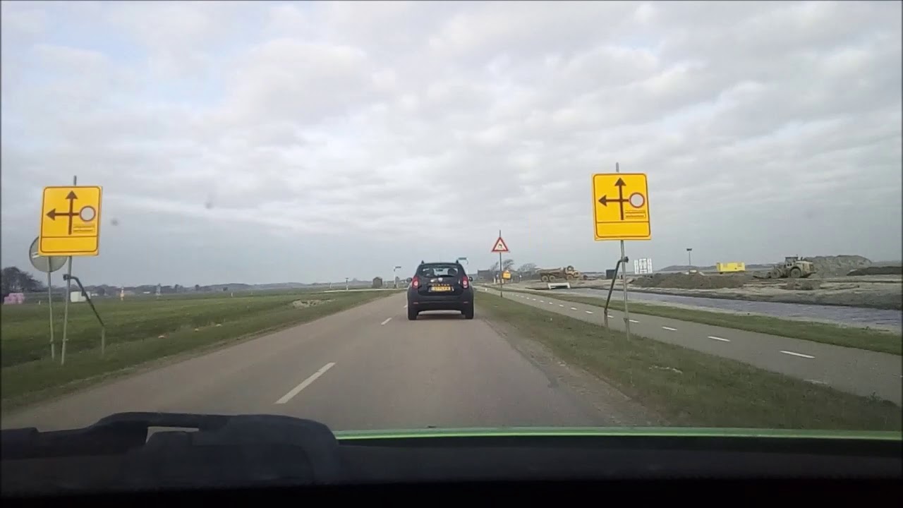 Texel vanaf de veerboot naar park De Krim De Cocksdorp 16-02-2019