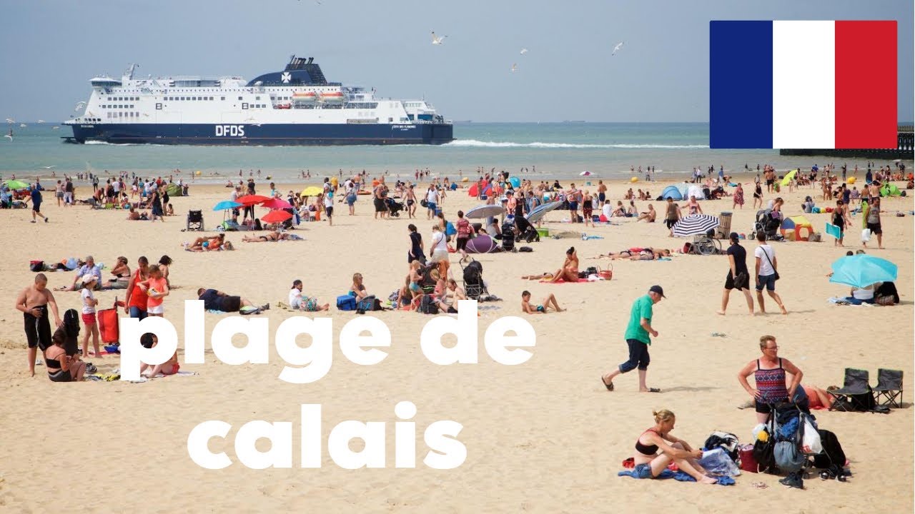 CALAIS BEACH WALKING TOUR FRANCE 4K