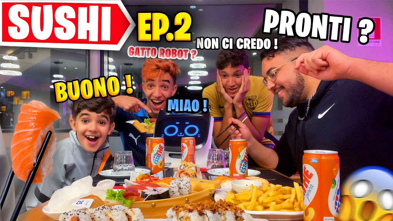 PORTIAMO il MINI ZBLITO al SUSHI 😍🍣 SUSHI CHALLENGE FINITO NELLE TASCHE 😂 100% DIVERTENTE