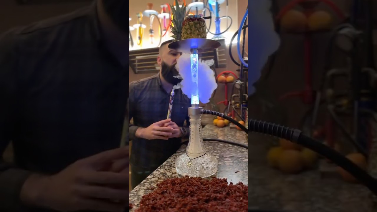 Making a Pineapple Shisha Bowl | Fresh & Flavorful Hookah Setup!