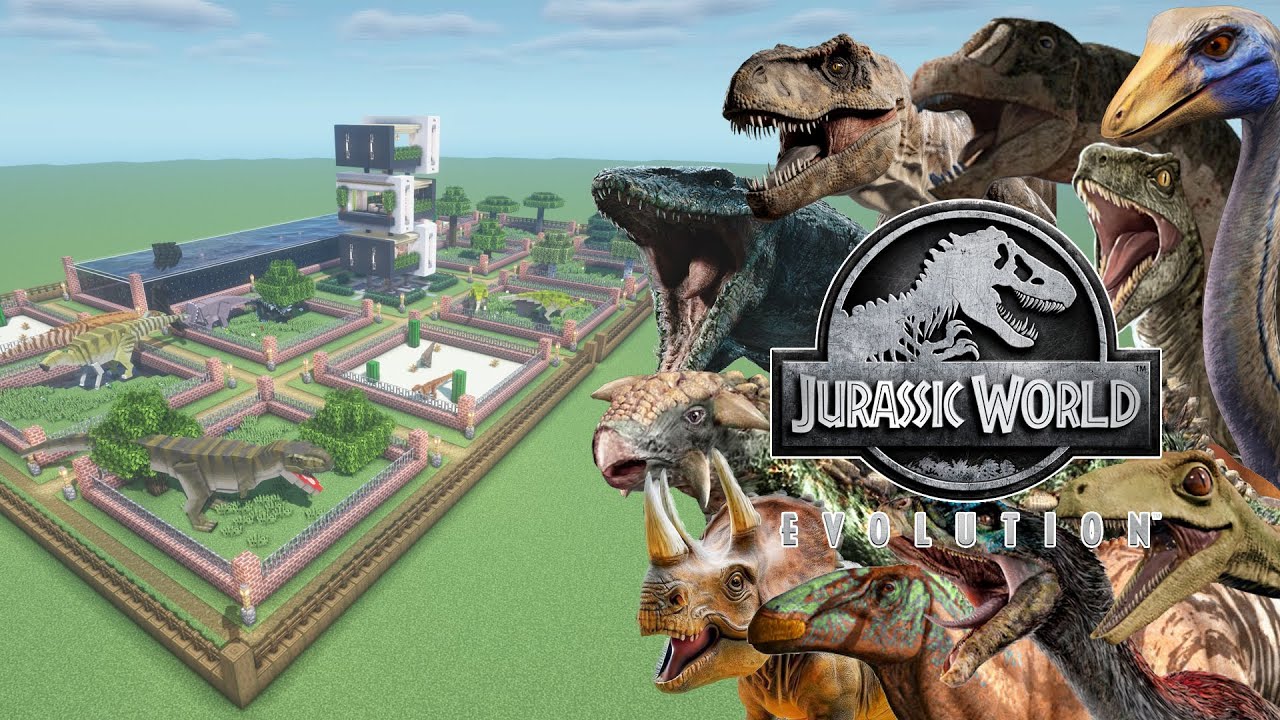 How To Make a Jurassic World Evolution Farm in Minecraft PE