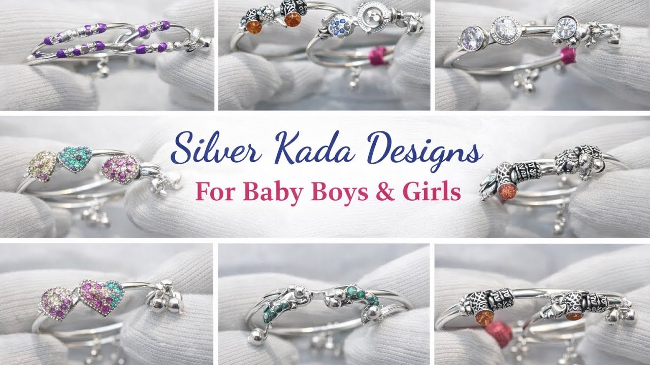 Silver Baby  Kada Designs for Boys & Girls | Latest Fancy Kada