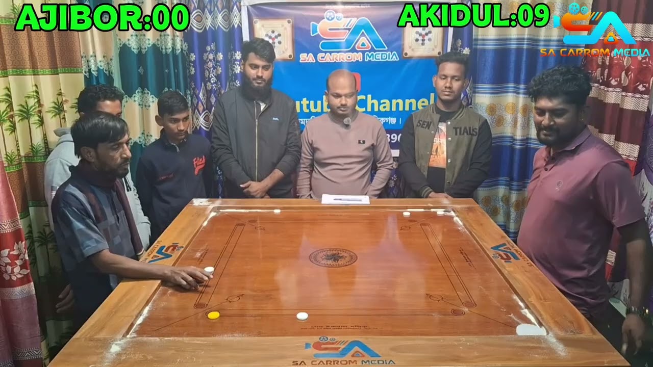 গুরু আজিবর বনাম আকিদুল ইসলাম | ৩ ম্যাচ সিরিজে ১–১ সমতা, তাই ডিসাইড ফাইনাল | Carrom Board Match