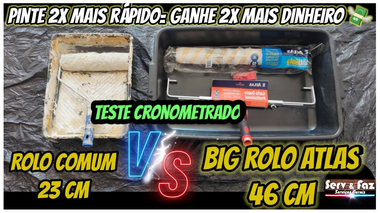 Rolo 23cm x Big Rolo Atlas 46cm (Cronometrei e Mudei de Vez)
