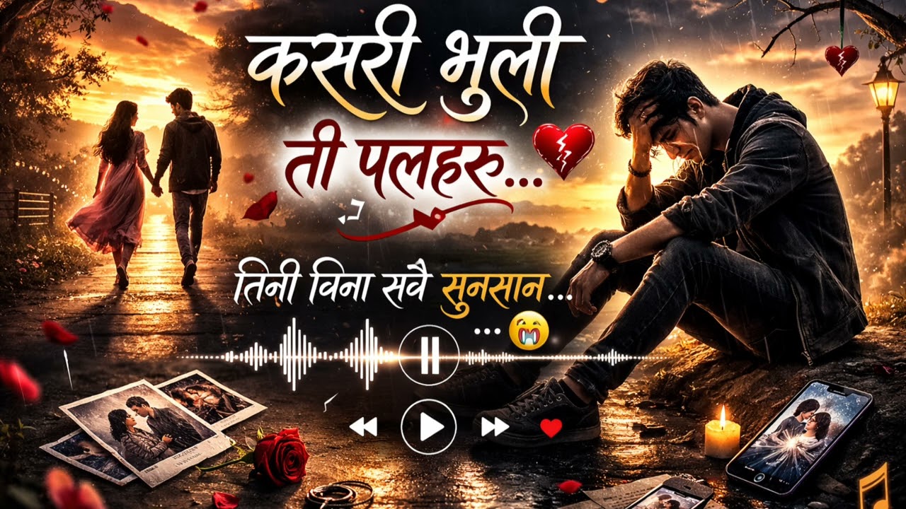 Kasari bhuli ti pal haru 💔 कसरि भुली ति पल हरू 😥 नेपालि अाधुनिक गित 😭