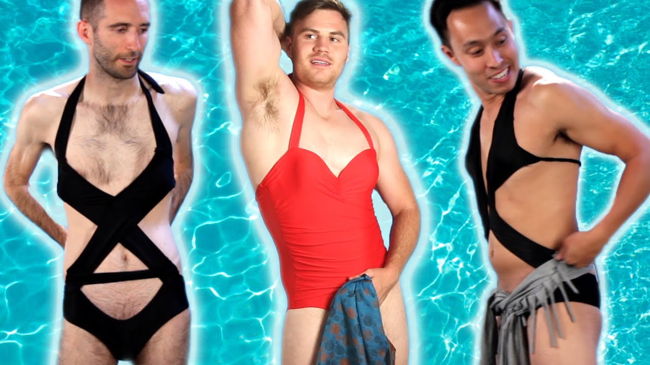 Men Try Women's Swimwear