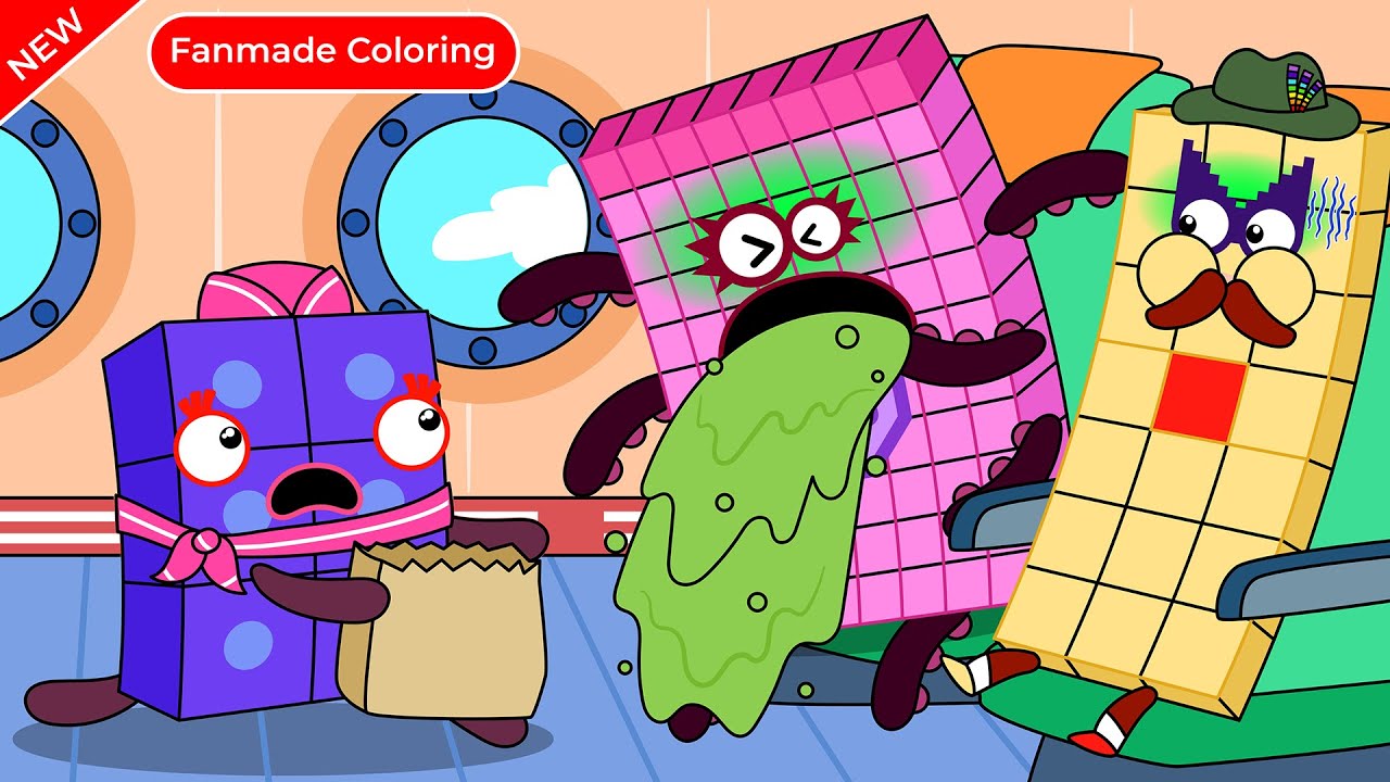 NB 88's First Fight! Numberblocks Fanmade Coloring Story