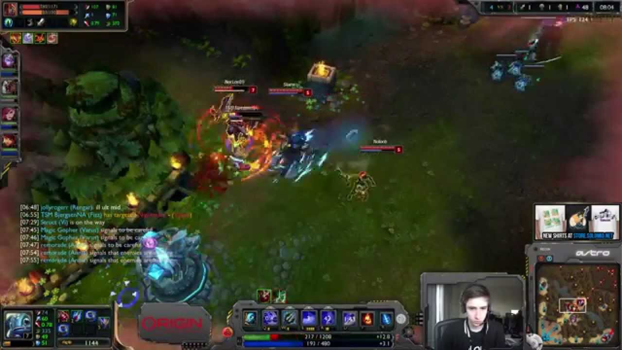 Bjergsen Fizz vs Yasuo [Challenger Ranked solo queue mid]