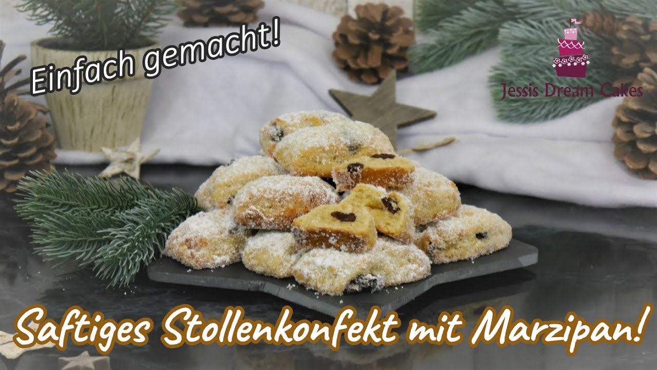 Saftiges Stollenkonfekt mit Marzipan / Einfach gemacht & Super Lecker!