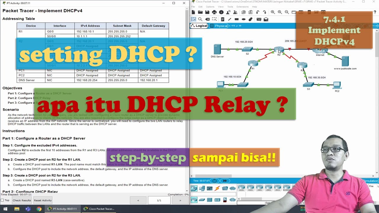 DHCP - Penjelasan dan Implementasi - 7.4.1 Implement DHCPv4