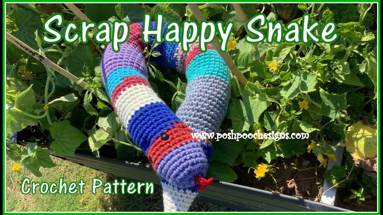 Научитесь вязать крючком узор &laquo;Счастье в виде змеи&raquo; из Scrap Happy Simple #crochet #crochetvideo ...