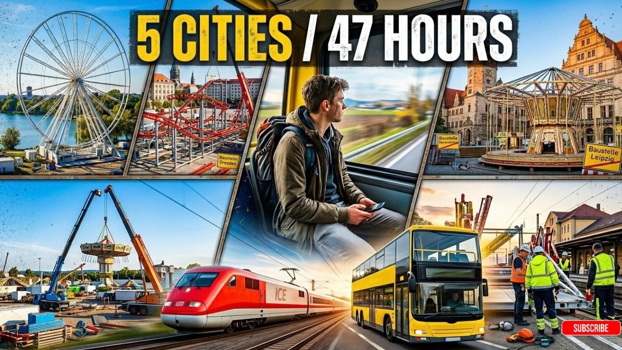 DER GROSSE AUFBAU-MARATHON! 🏗️ 5 Kirmes in 47h: N&uuml;rnberg, Augsburg, Bayreuth, Leipzig & Dresden!