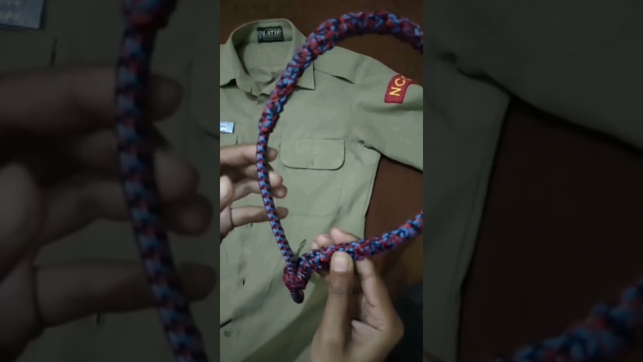 How to wear Lanyard in NCC Uniform🤔#without anyone help#try👍