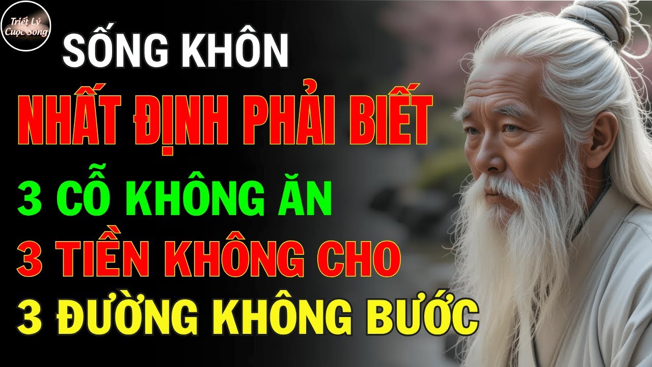Cổ Nhân Dạy: Ở Đời Nhớ Kỹ 3 CỖ KHÔNG ĂN, 3 TIỀN KHÔNG CHO, 3 ĐƯỜNG KHÔNG BƯỚC