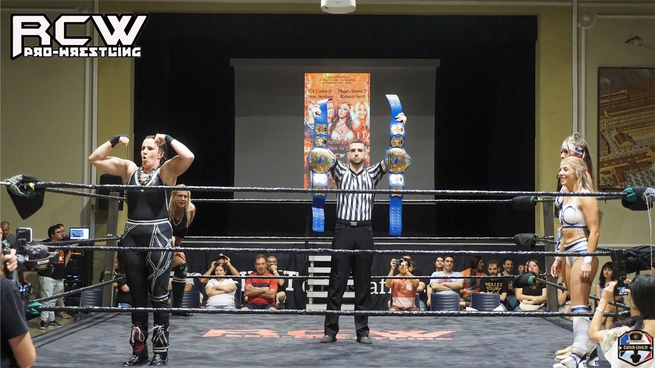RCW FIESTA PAGANA LA Taylor & Skye Smitson Vs Megan Bayne & Rebecca Scott RCW WOMEN TAG TEAM CHAMPIO