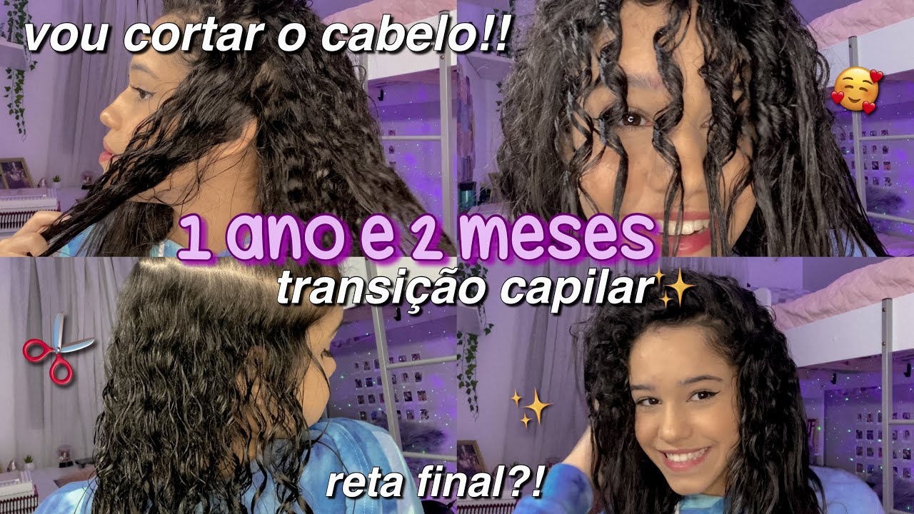 1 ano e 2 meses na transição capilar!! vou cortar o cabelo🤩