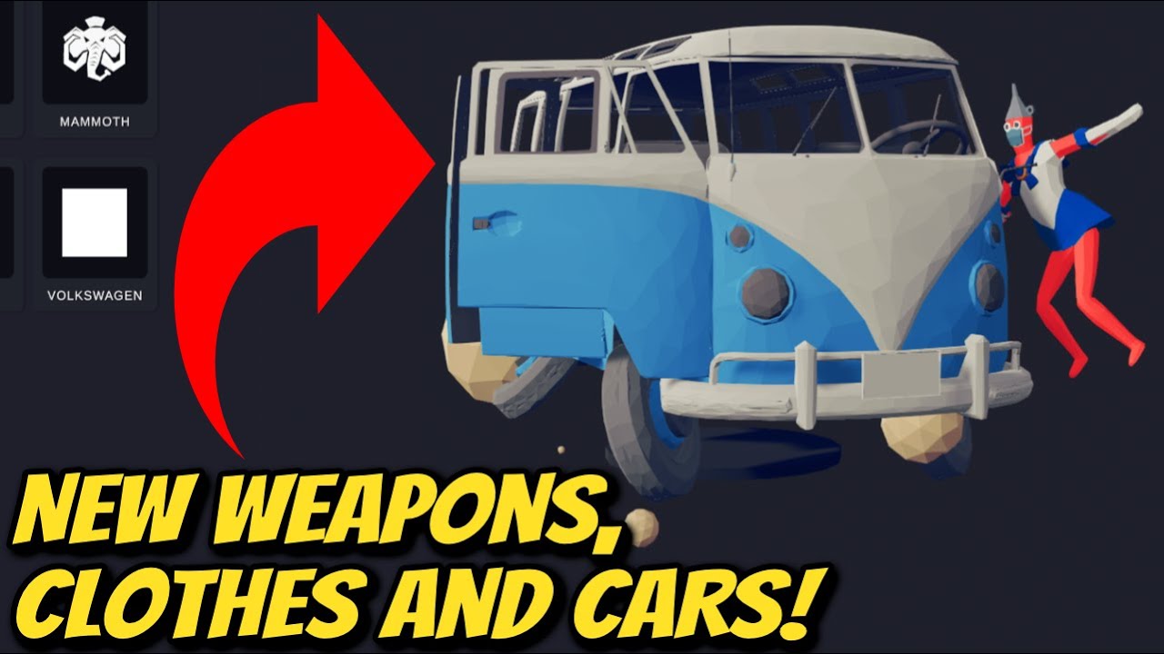 All New Weapons, Clothes and Cars in Bee Creative Mod Showcase - Totally Accurate Battle Simulator