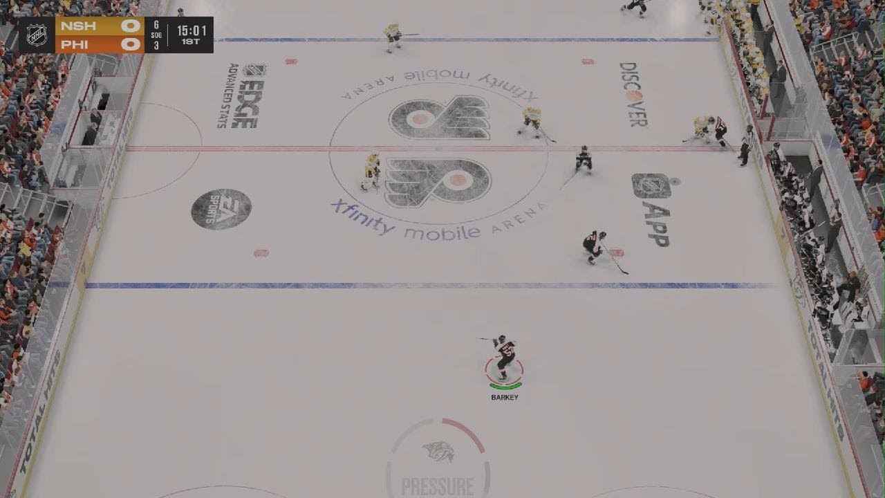NHL 26 Philly flyas vs Nashville Preditors pre season game Psfive