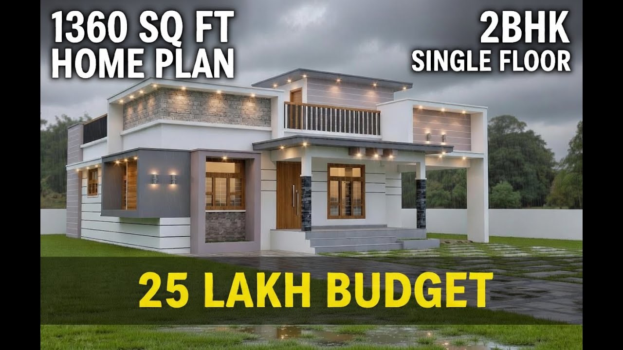 25 ലക്ഷത്തിന് 1360 square feetൽ 2 ബെഡ്റൂമോട് കൂടെ ഒരു മനോഹരമായ വീട് 😱😱 | Budget Home Kerala 😍🏡