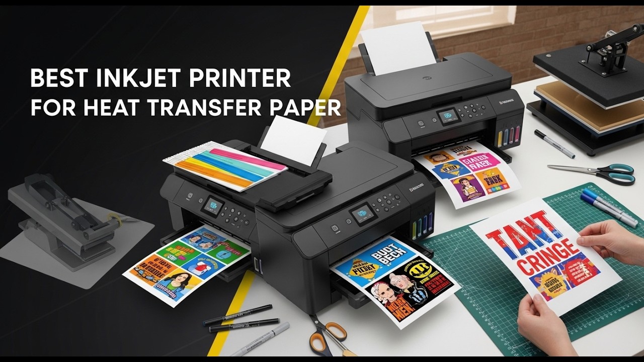 ✅ TOP 5 Best inkjet printer for heat transfer paper | Inkjet Printers for Heat Transfer Projects