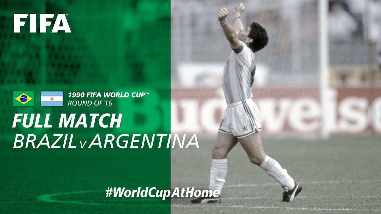 Brazil v Argentina | 1990 FIFA World Cup | Full Match