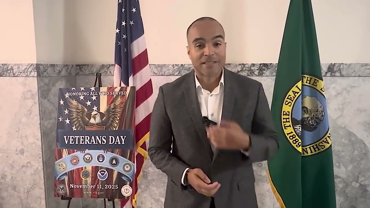 2025 Veterans Day Greeting from Washington Attorney General Nick Brown