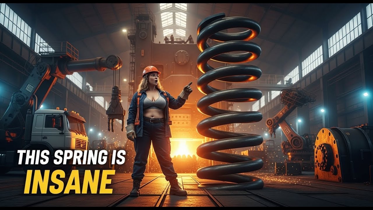 How Giant Industrial Springs Are Made | Inside the Factory Process