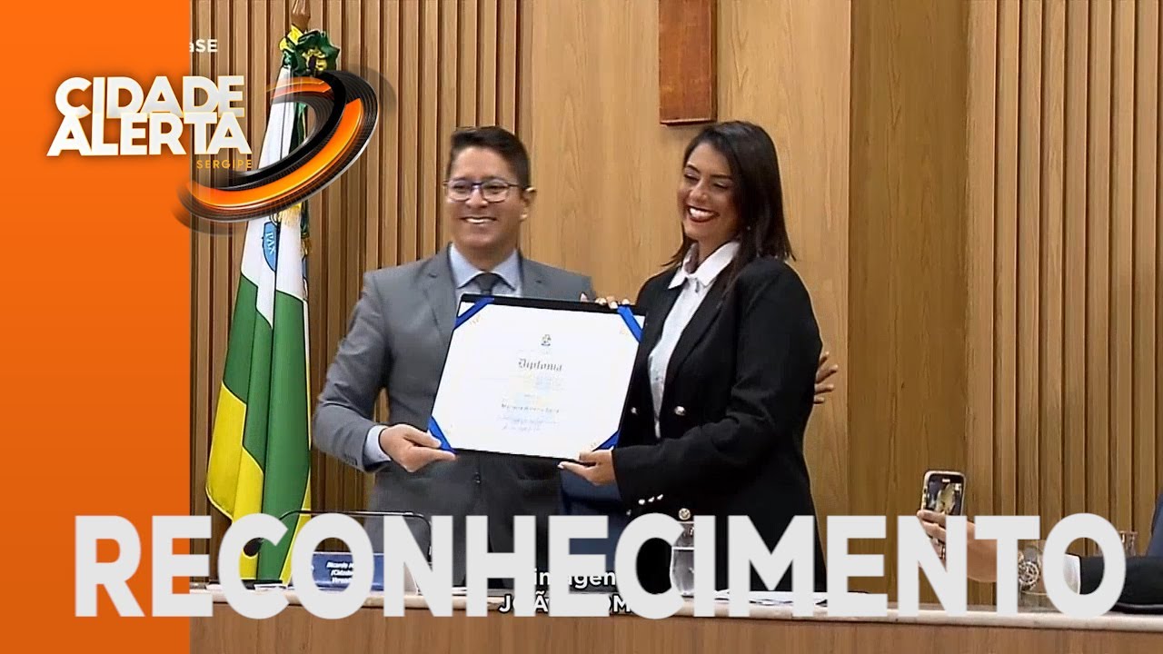 Apresentadora do cidade alerta Mariana Sena recebe t&iacute;tulo de cidad&atilde; aracajuana - Cidade Alerta