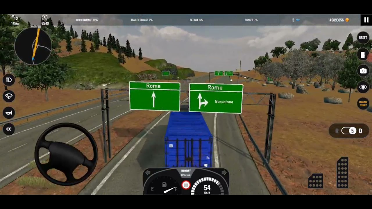 Part 2 Germany 🇩🇪 Munich City To Italy 🇮🇹 Rome City Cargo Tools Distance 1097 km.