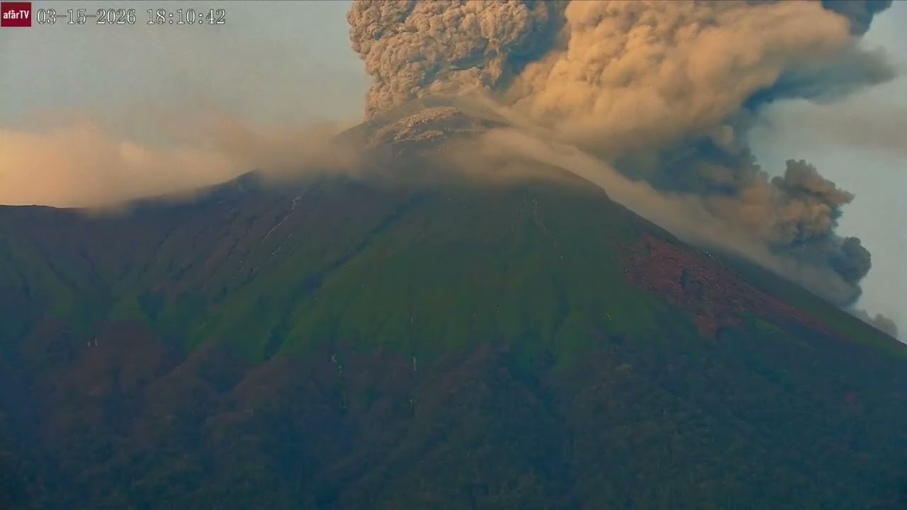 Kanlaon Volcano ERUPTS Again &ndash; Explosive Ash Plume Over Negros (Mar 15, 2026)